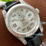 Replica Rolex Air-King Silver Face Silver Bezel Watch 40mm